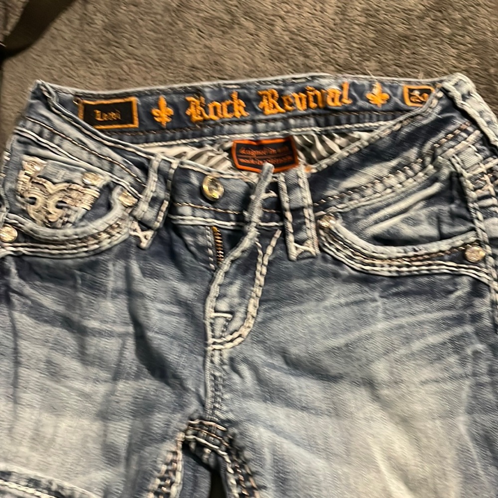 Low rise rock revival skinny jeans Leni size 24